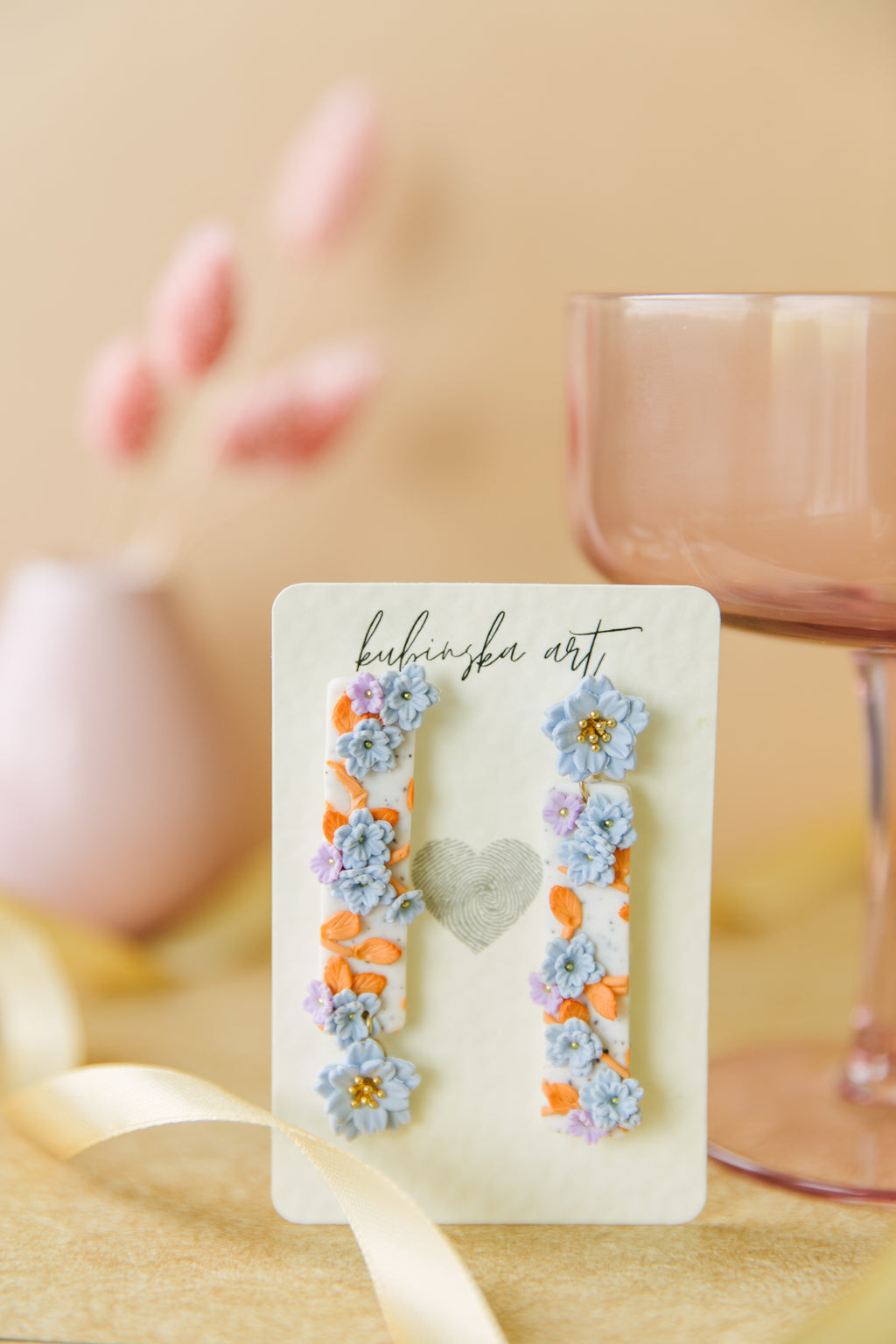 Asymmetric Flower Earrings