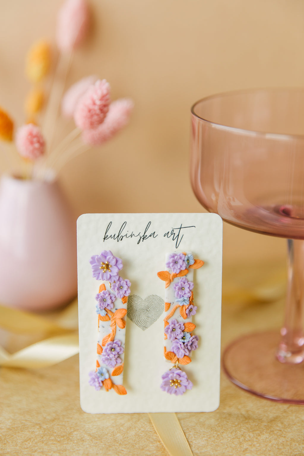 Asymmetric Flower Earrings
